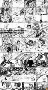 希区柯克电影《精神病患者》故事板