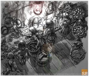 电影《魔镜仙踪》分镜头