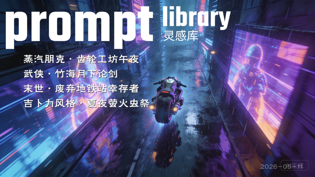 prompt库-分镜灵感练习 | 2026年05月11日