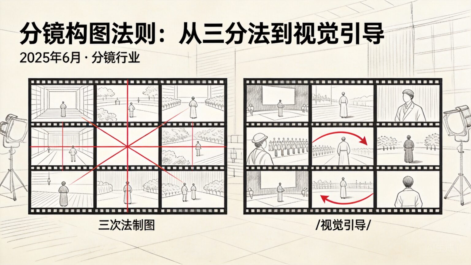 分镜构图法则:从三分法到视觉引导 | 2025年6月1日 – 分镜世界 – 专注影视分镜