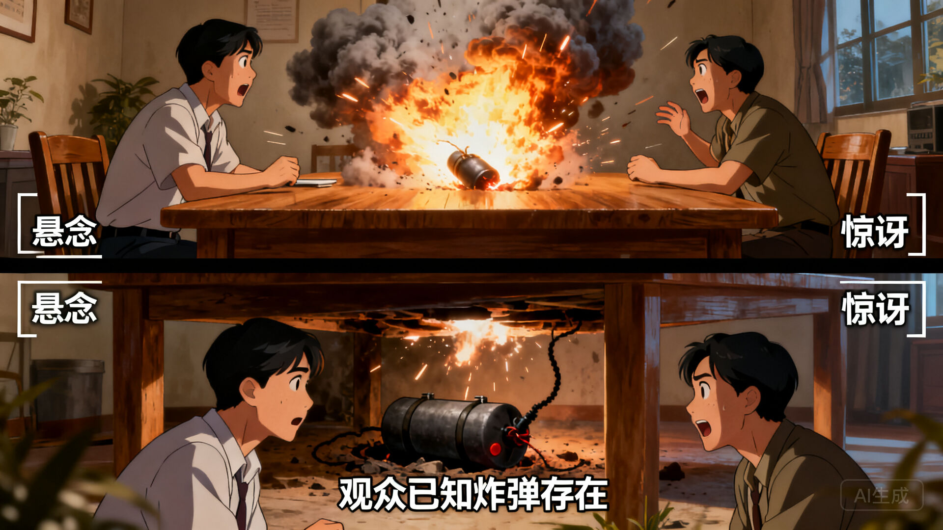 一、炸弹理论：悬念 vs 惊讶