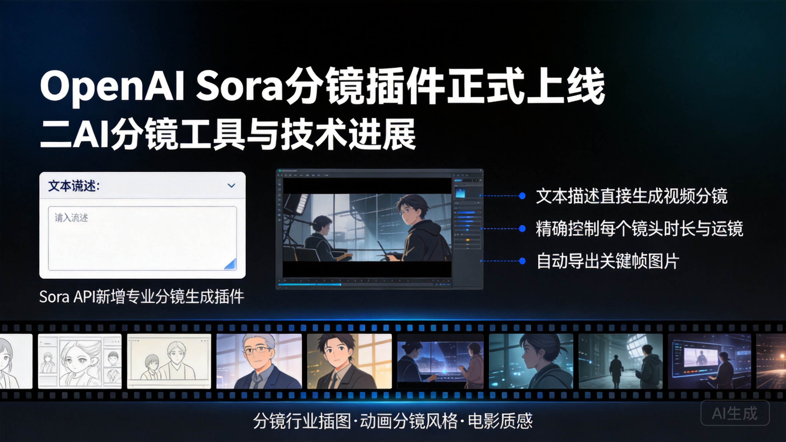 🔧 二、AI分镜工具与技术进展