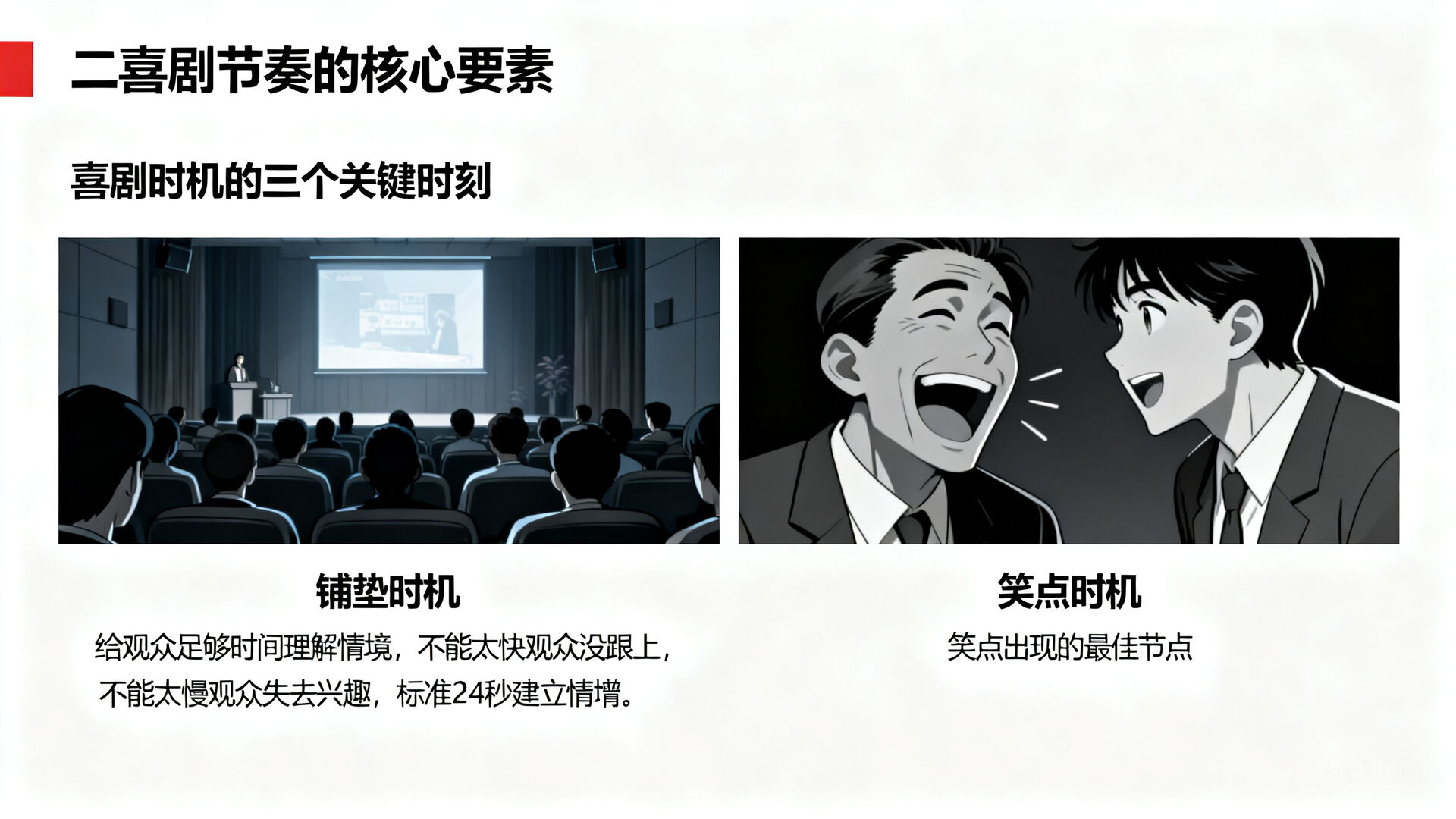二、喜剧节奏的核心要素