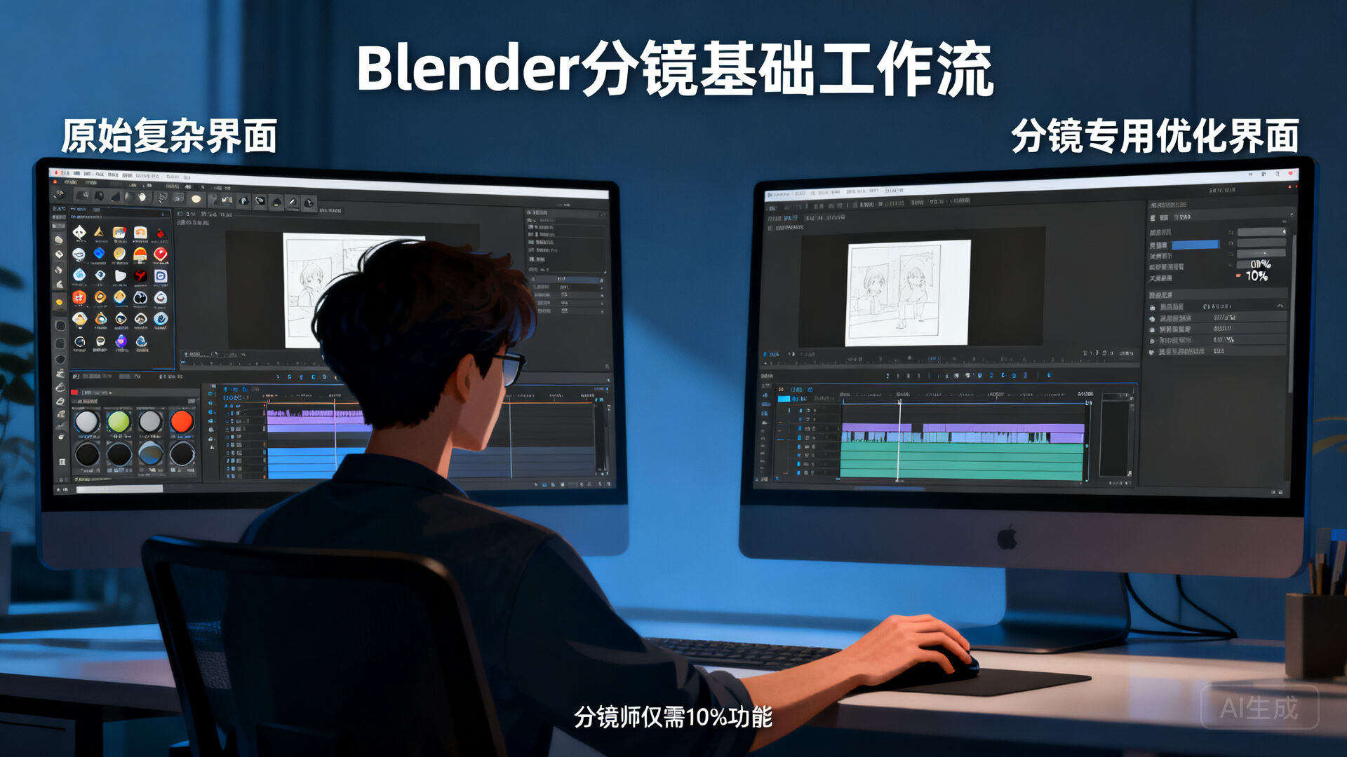 二、Blender 分镜基础工作流