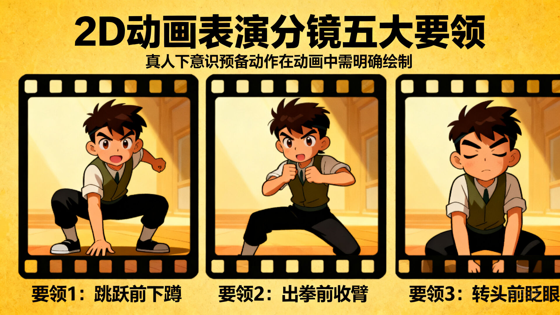 二、2D 动画表演分镜的五大要领