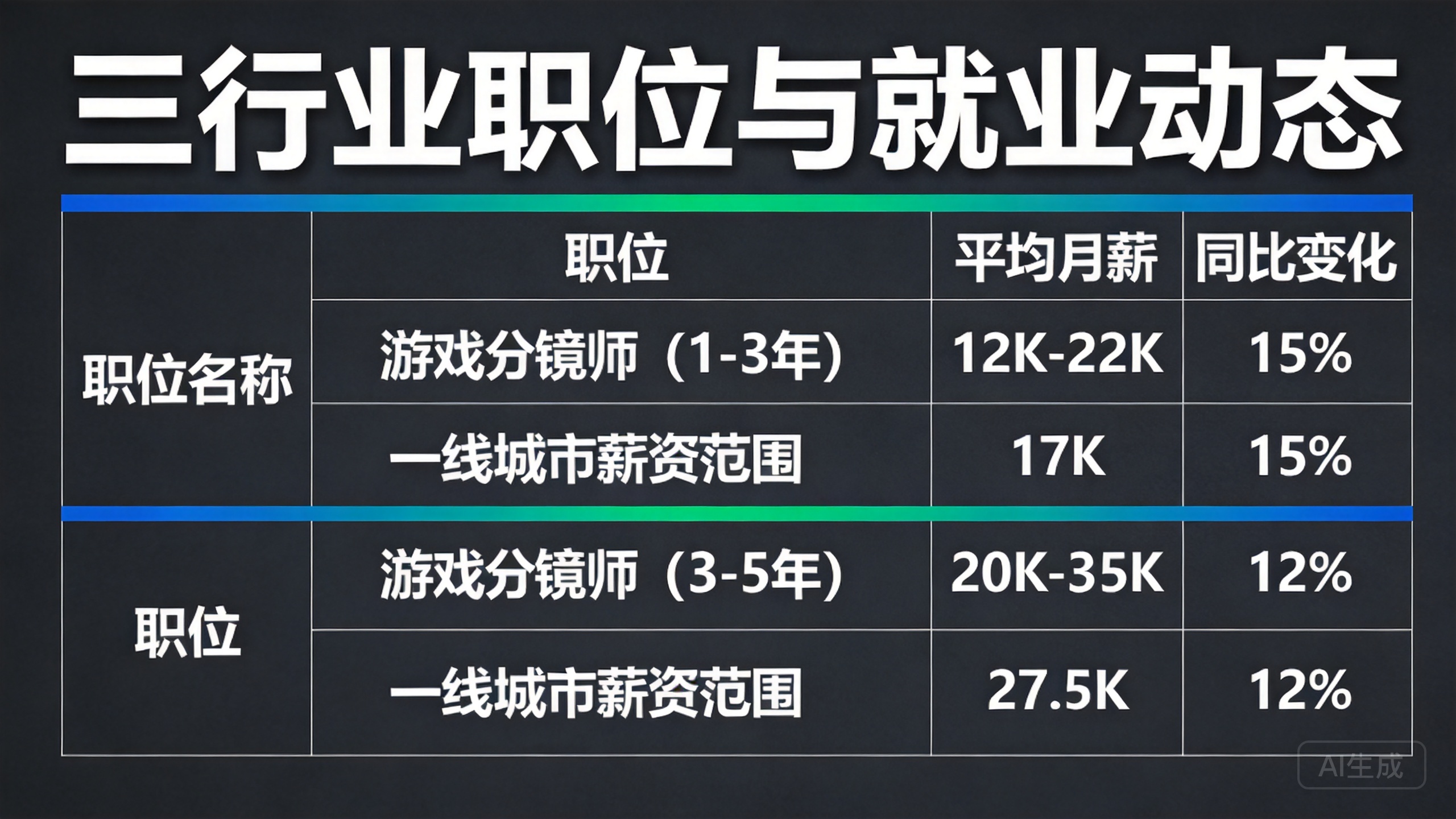 💼 三、行业职位与就业动态