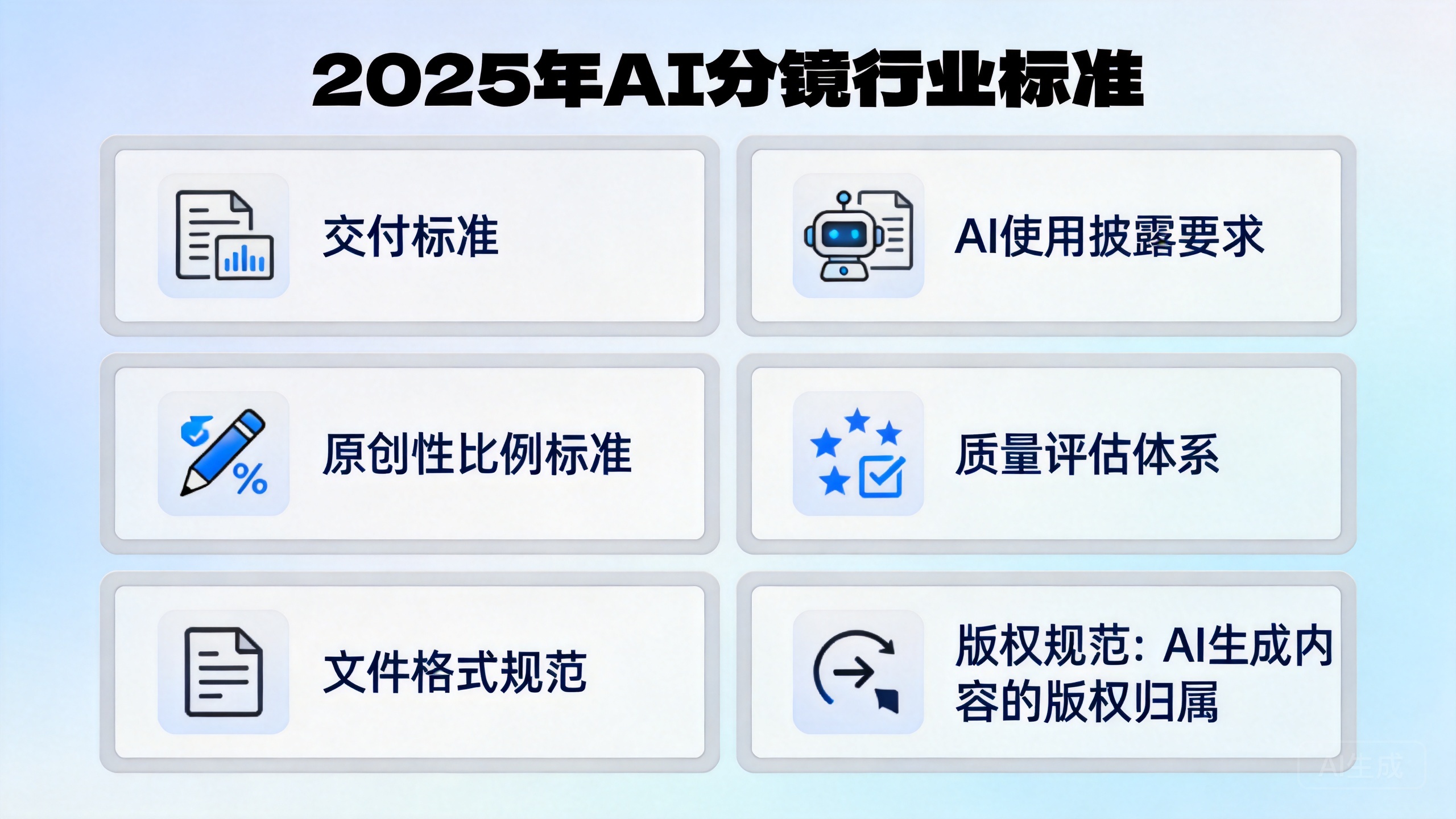 行业标准的建立