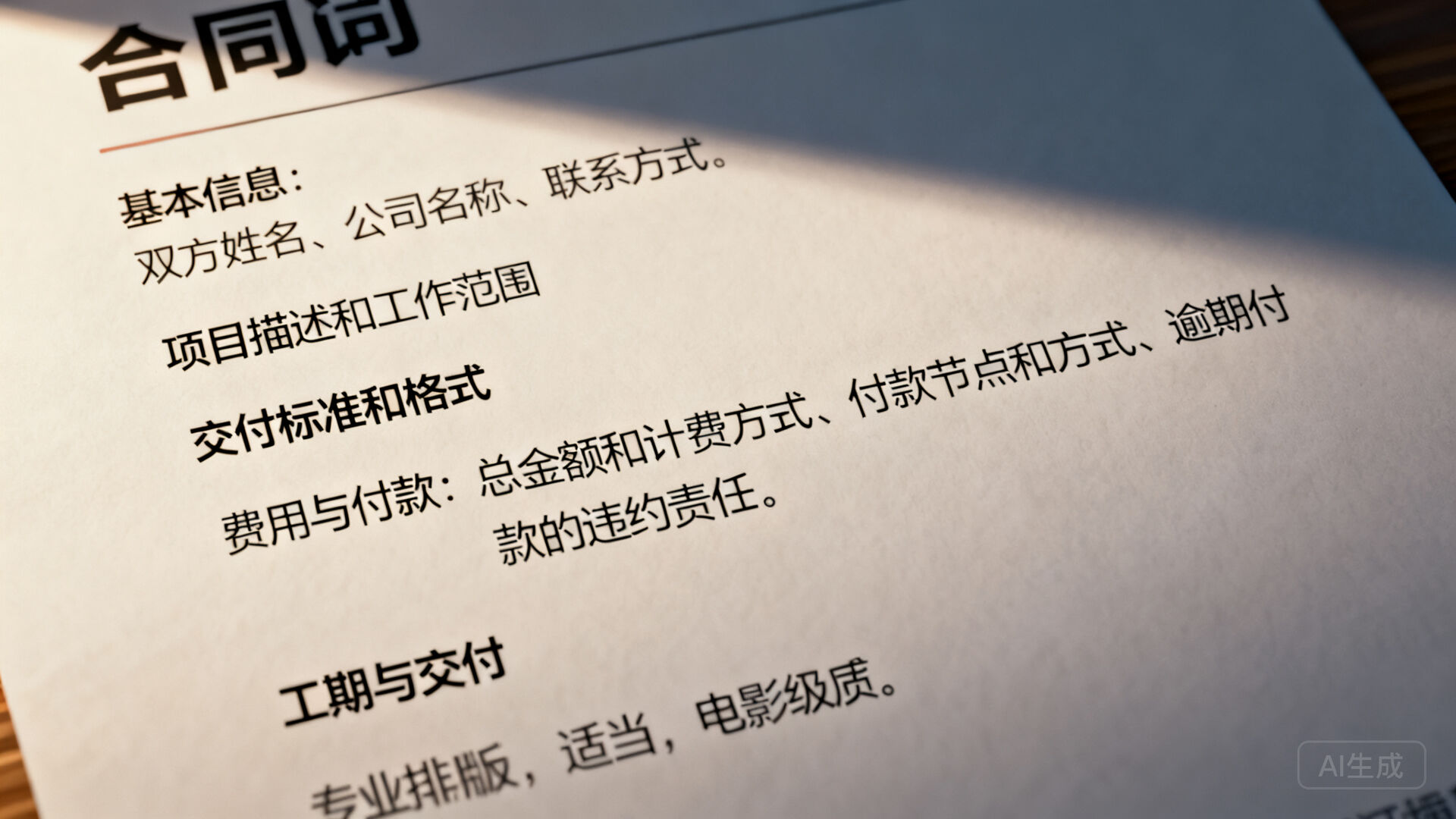 五、合同与权益保护