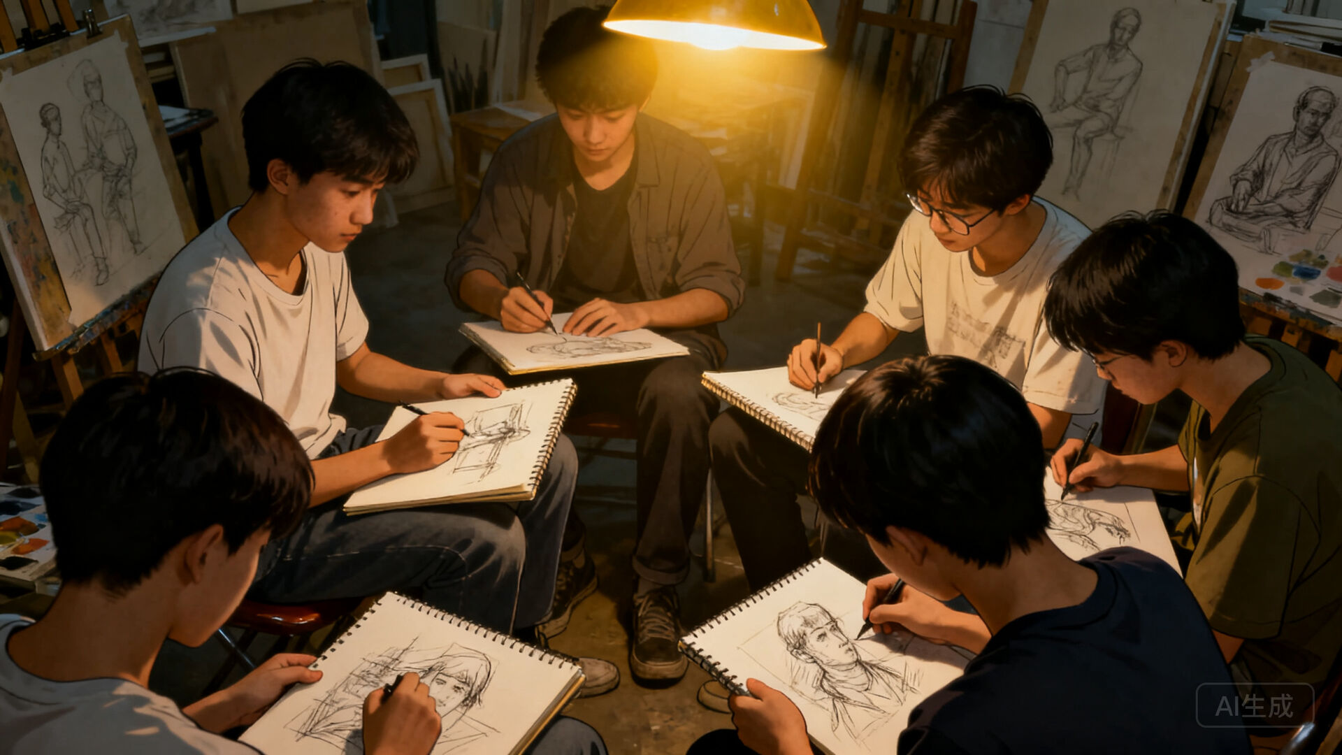 四、那个时候的我们：画室里的年轻人