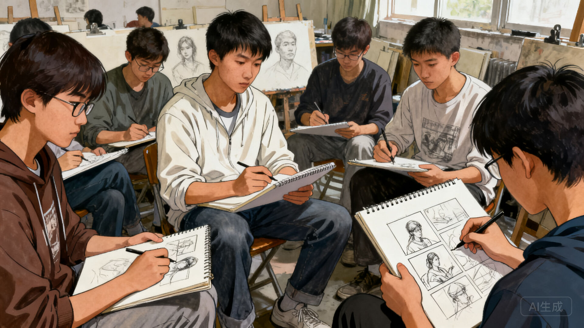 四、那个时候的我们：画室里的年轻人