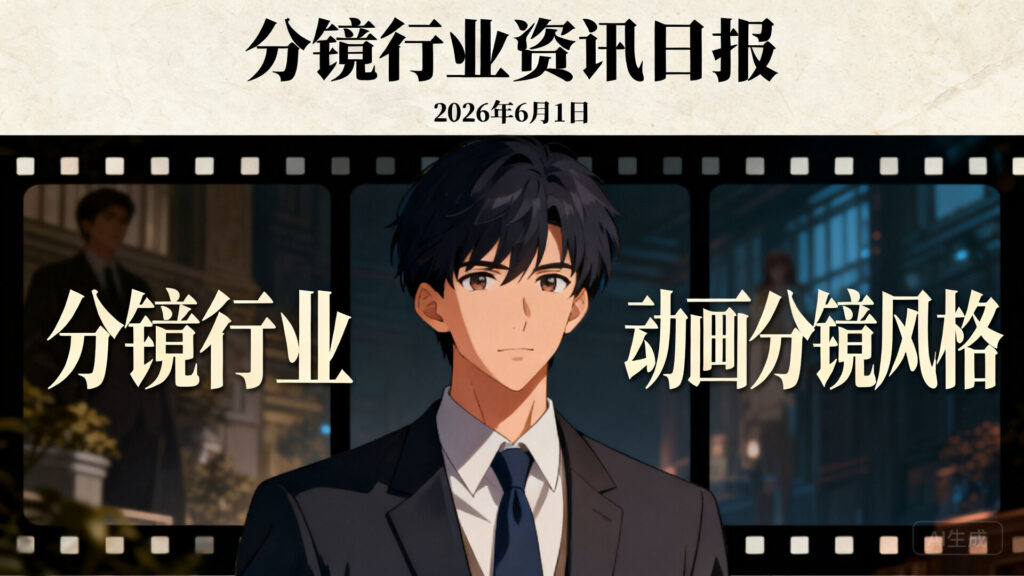分镜行业资讯日报 | 2026年6月1日