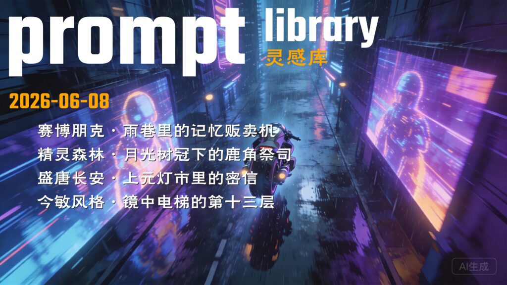 prompt库-分镜灵感练习 | 2026年06月08日