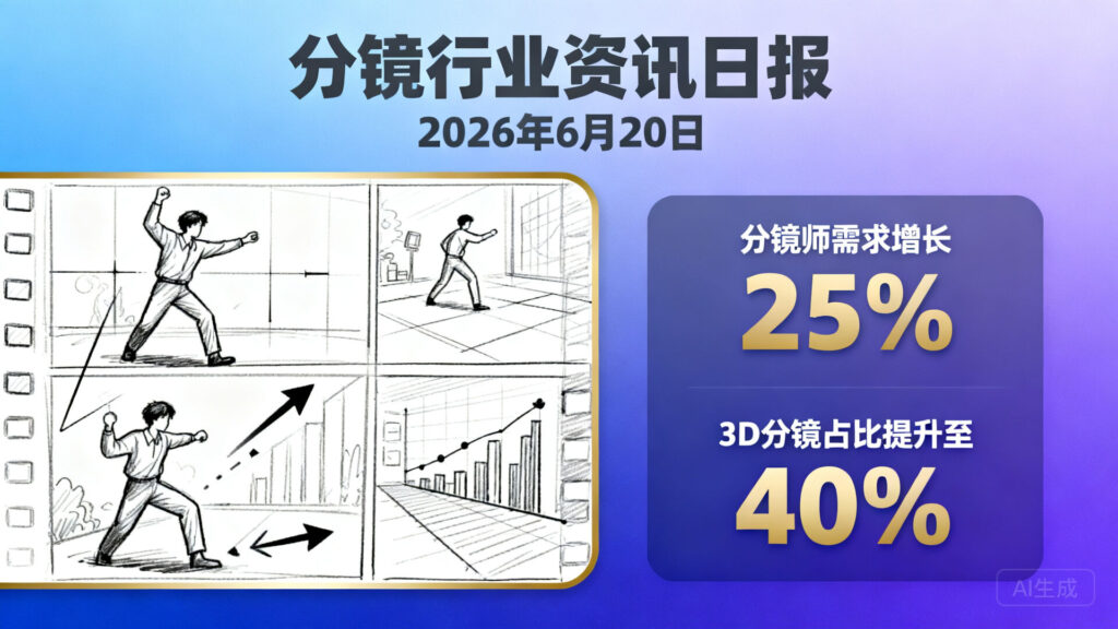 分镜行业资讯日报 | 2026年6月20日