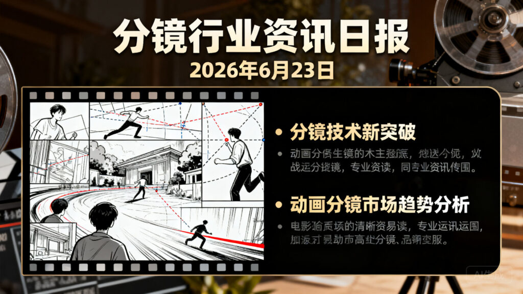 分镜行业资讯日报 | 2026年6月23日
