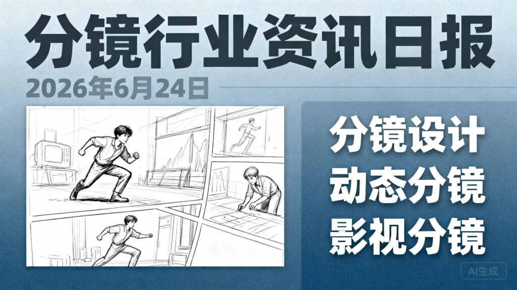 分镜行业资讯日报 | 2026年6月24日
