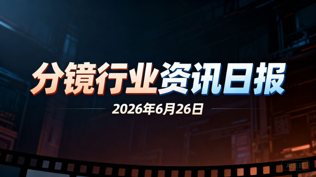 分镜行业资讯日报 | 2026年6月26日