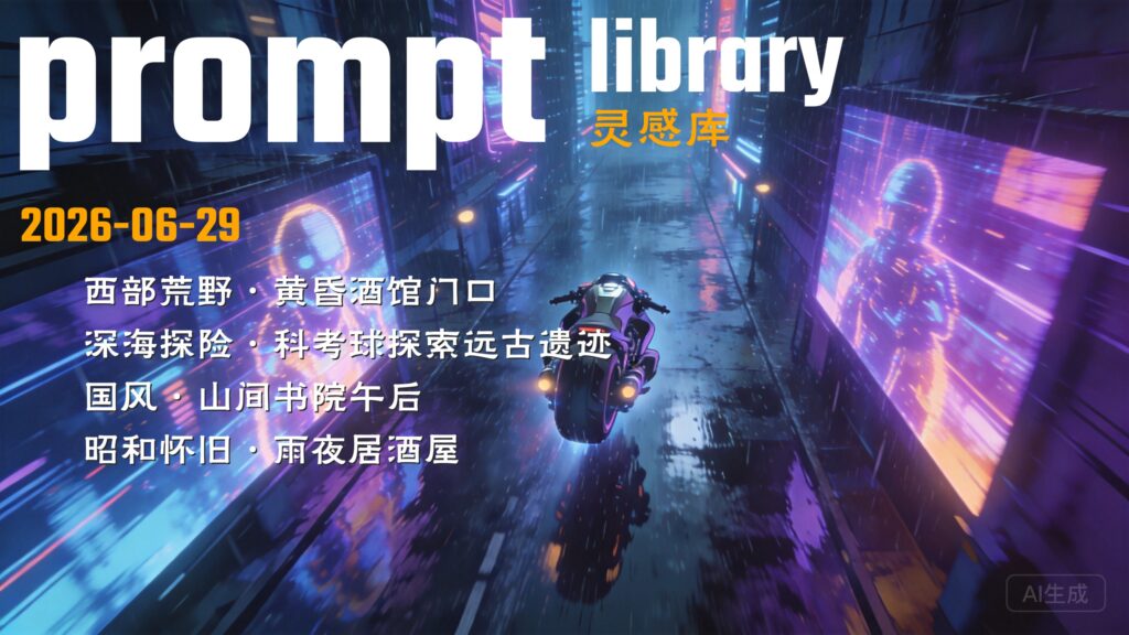 prompt库-分镜灵感练习 | 2026年06月29日