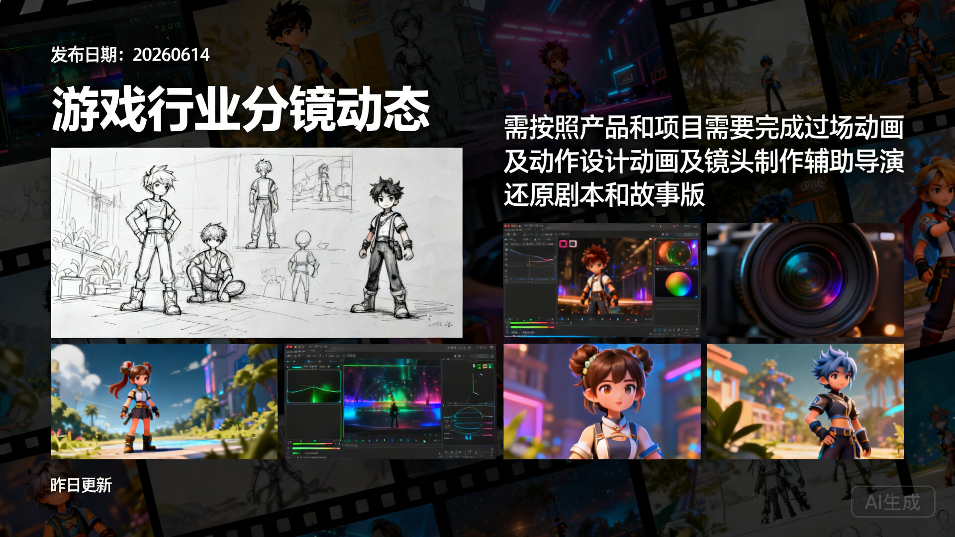 🎮 一、游戏行业分镜动态