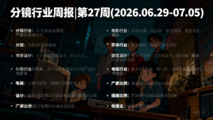 分镜行业周报 | 第 27 周 (2026.06.29-07.05)