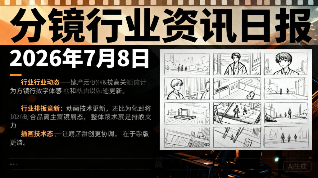 分镜行业资讯日报 | 2026年7月8日