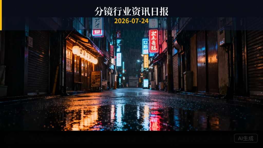 分镜行业资讯日报 | 2026年7月24日