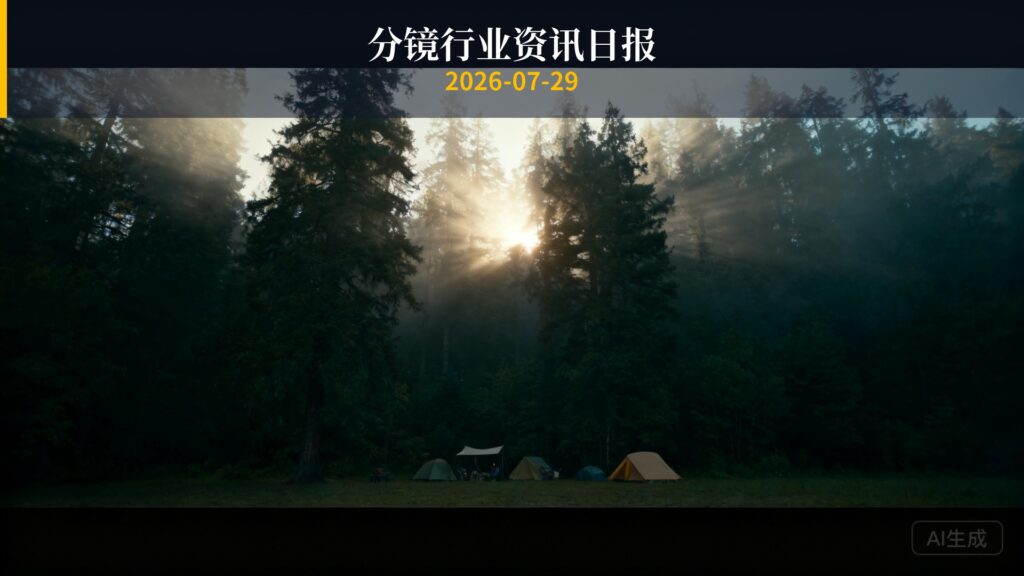 分镜行业资讯日报 | 2026年7月29日
