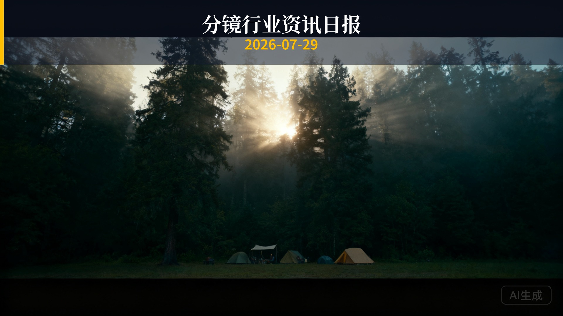 分镜行业资讯日报 | 2026年7月29日