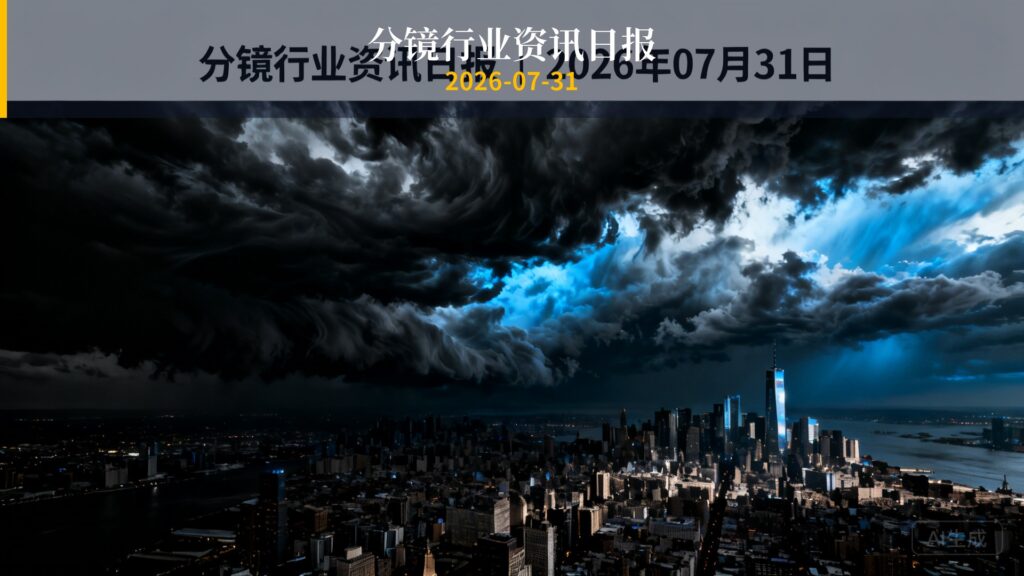 分镜行业资讯日报 | 2026年7月31日