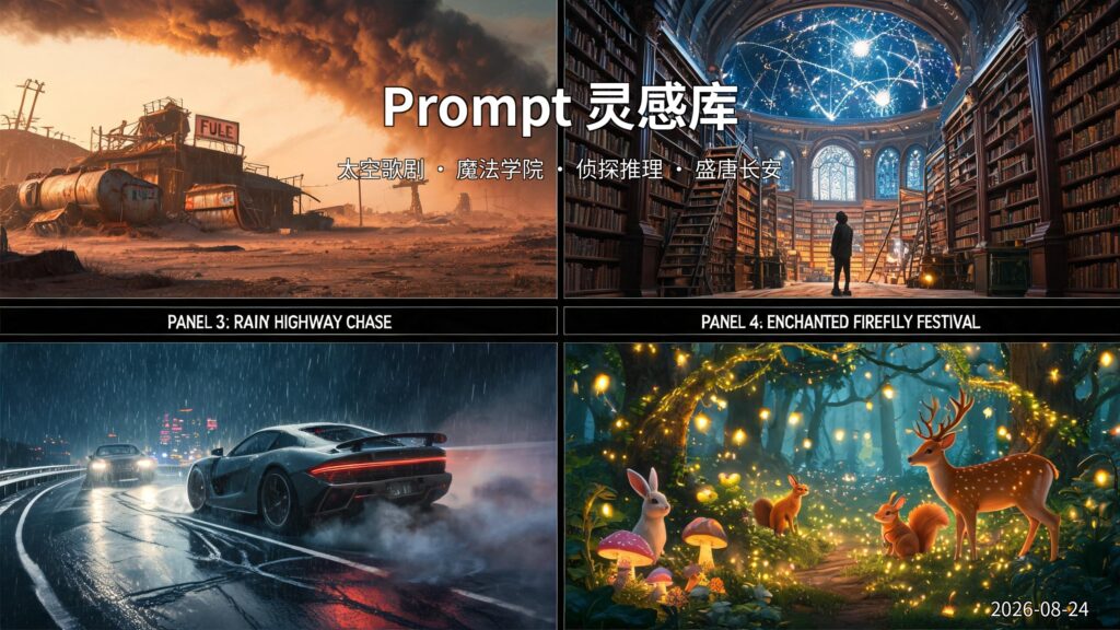 prompt库-分镜灵感练习 | 2026年08月24日