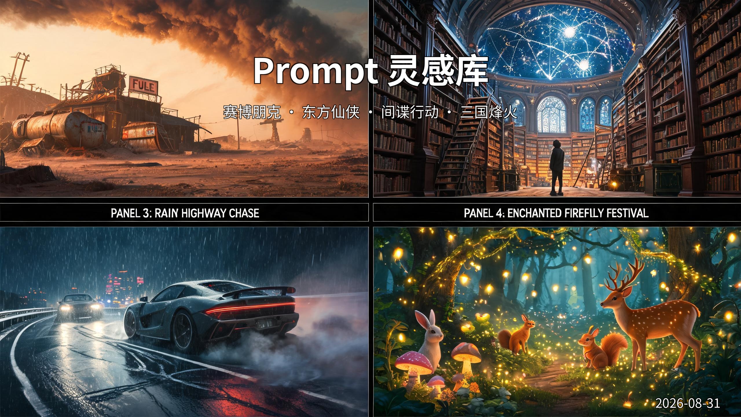 prompt库-分镜灵感练习 | 2026年08月31日