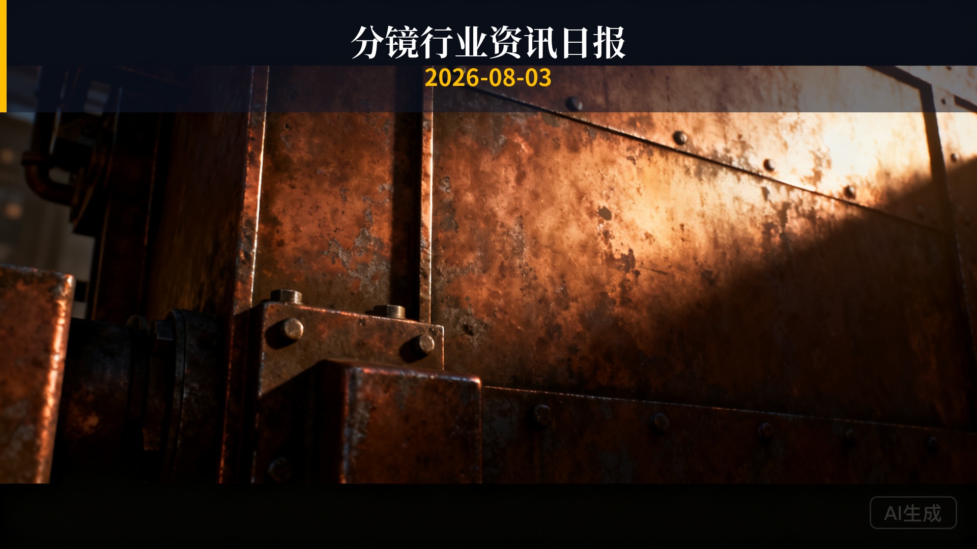 分镜行业资讯日报 | 2026年8月3日