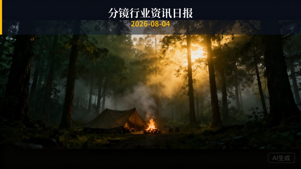 分镜行业资讯日报 | 2026年8月4日