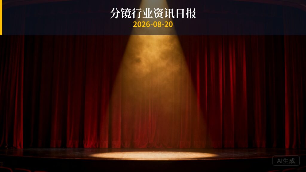 分镜行业资讯日报 | 2026年8月20日