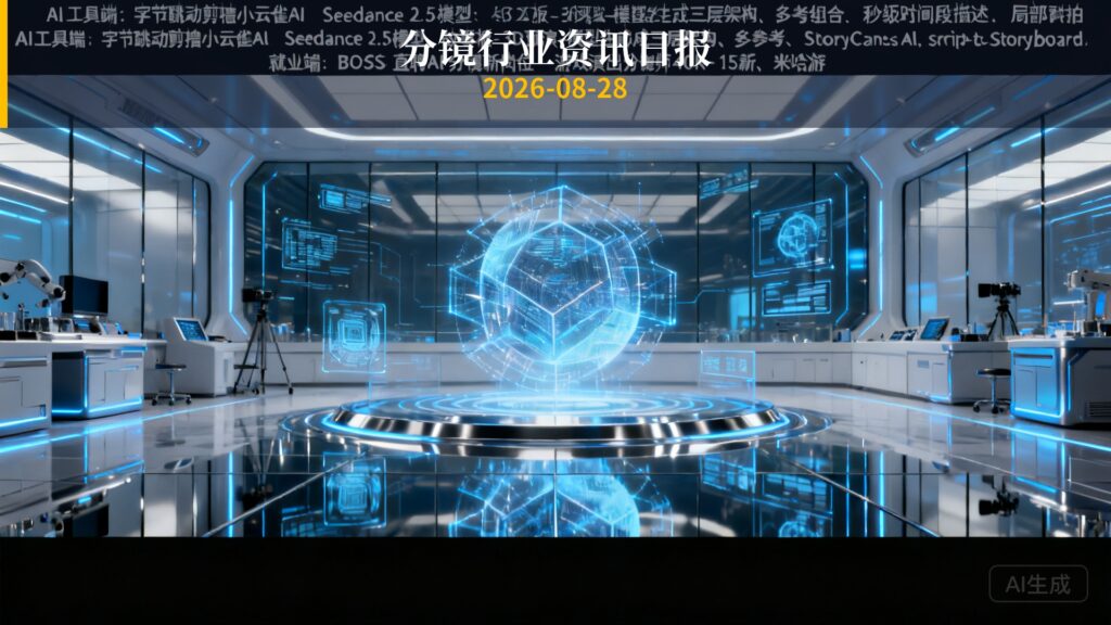 分镜行业资讯日报 | 2026年8月28日