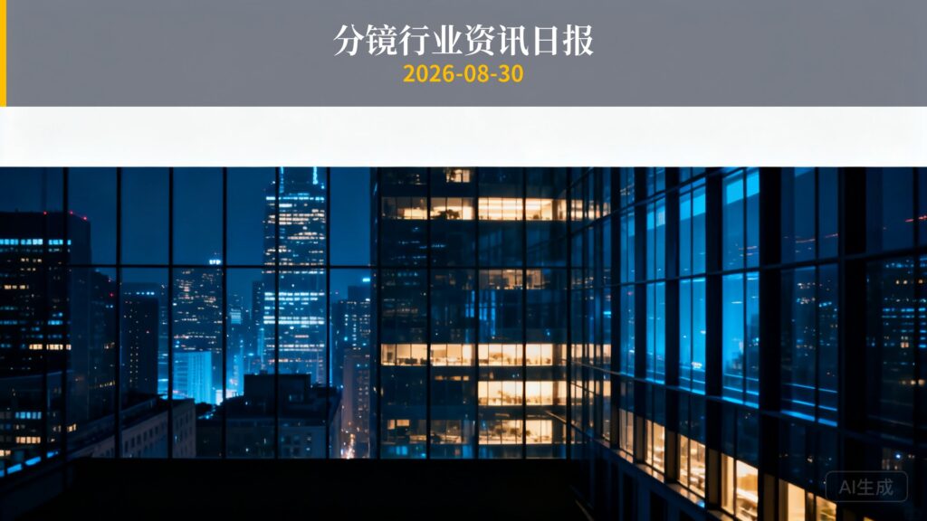 分镜行业资讯日报 | 2026年8月30日