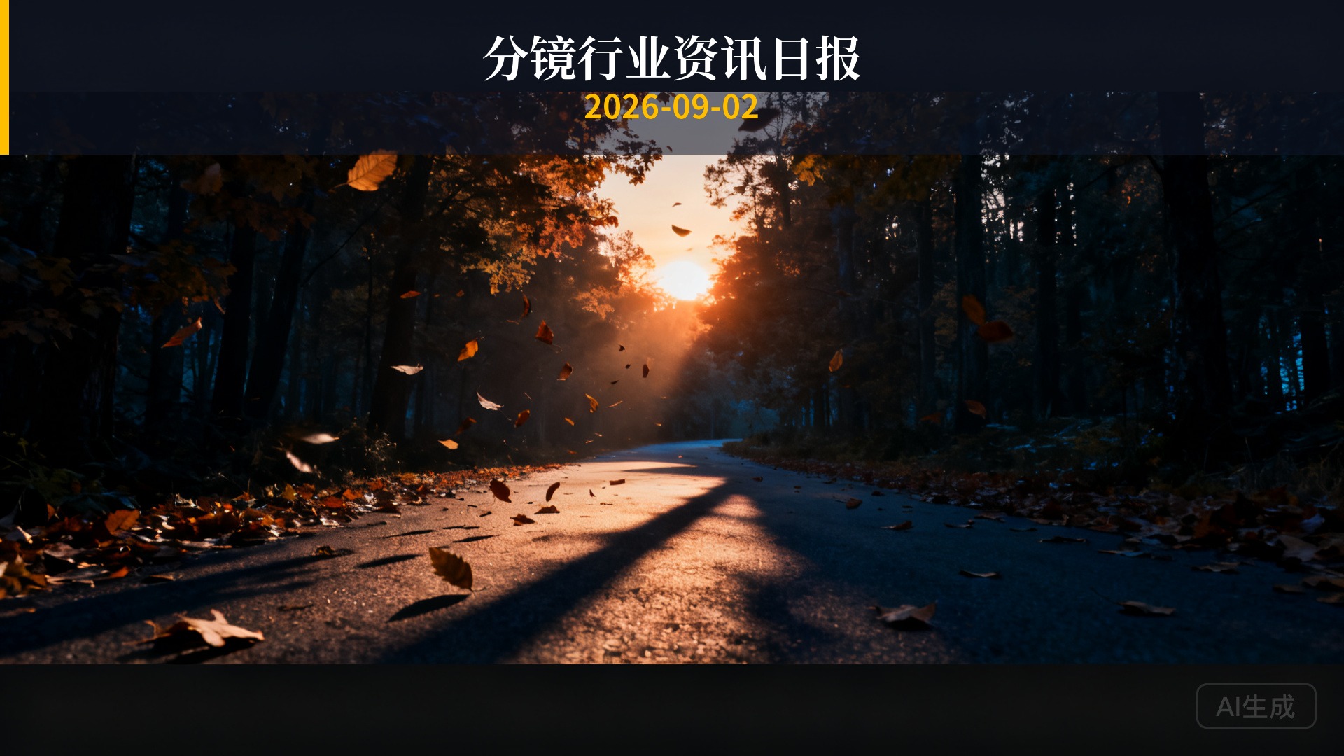 分镜行业资讯日报 | 2026年9月2日