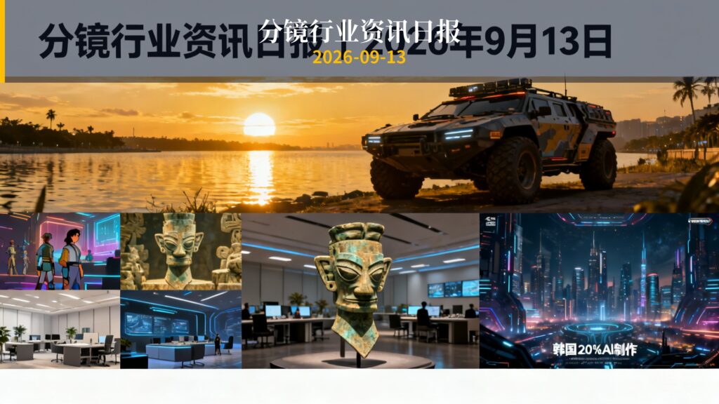 分镜行业资讯日报 | 2026年9月13日