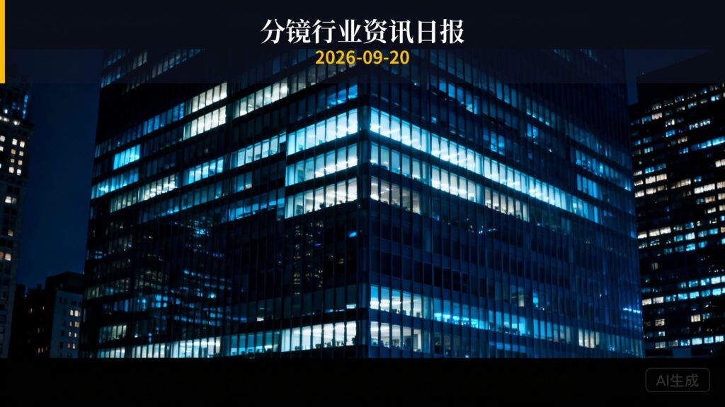分镜行业资讯日报 | 2026年9月20日