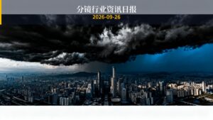 分镜行业资讯日报 | 2026年9月26日