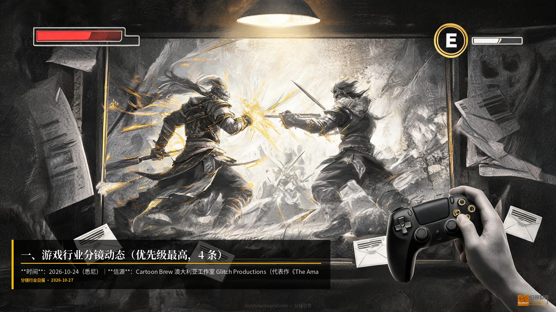 一、游戏行业分镜动态(优先级最高,4 条)