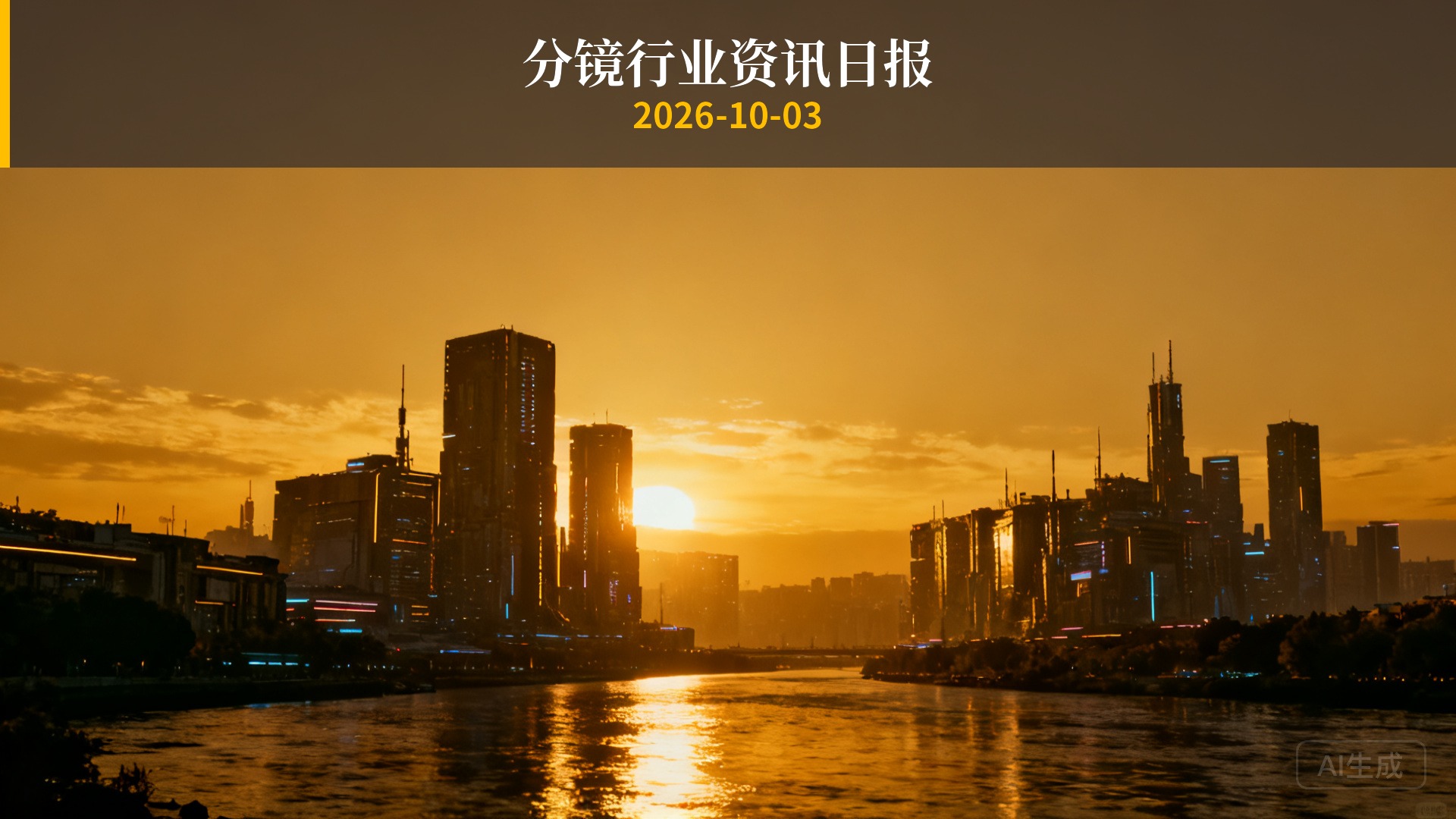 分镜行业资讯日报 | 2026年10月3日