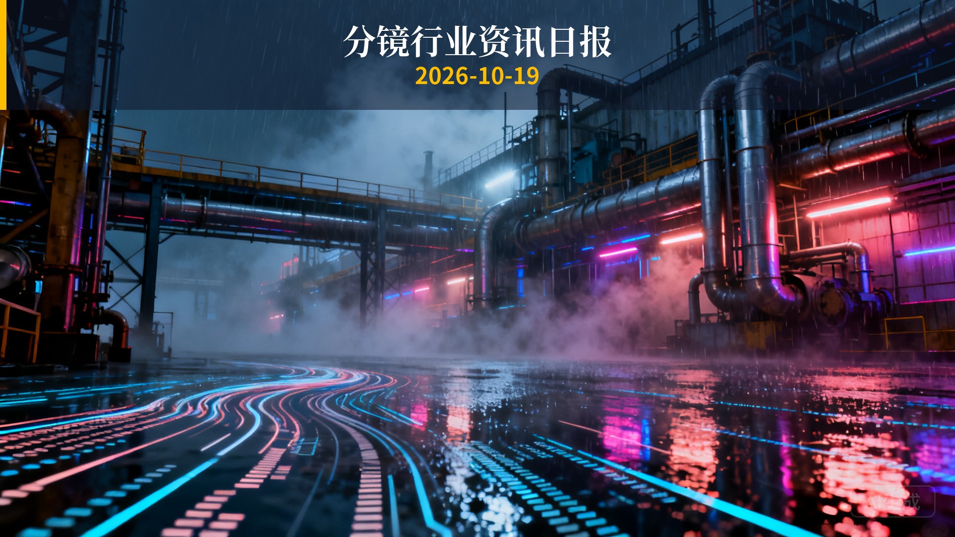 分镜行业资讯日报 | 2026年10月19日